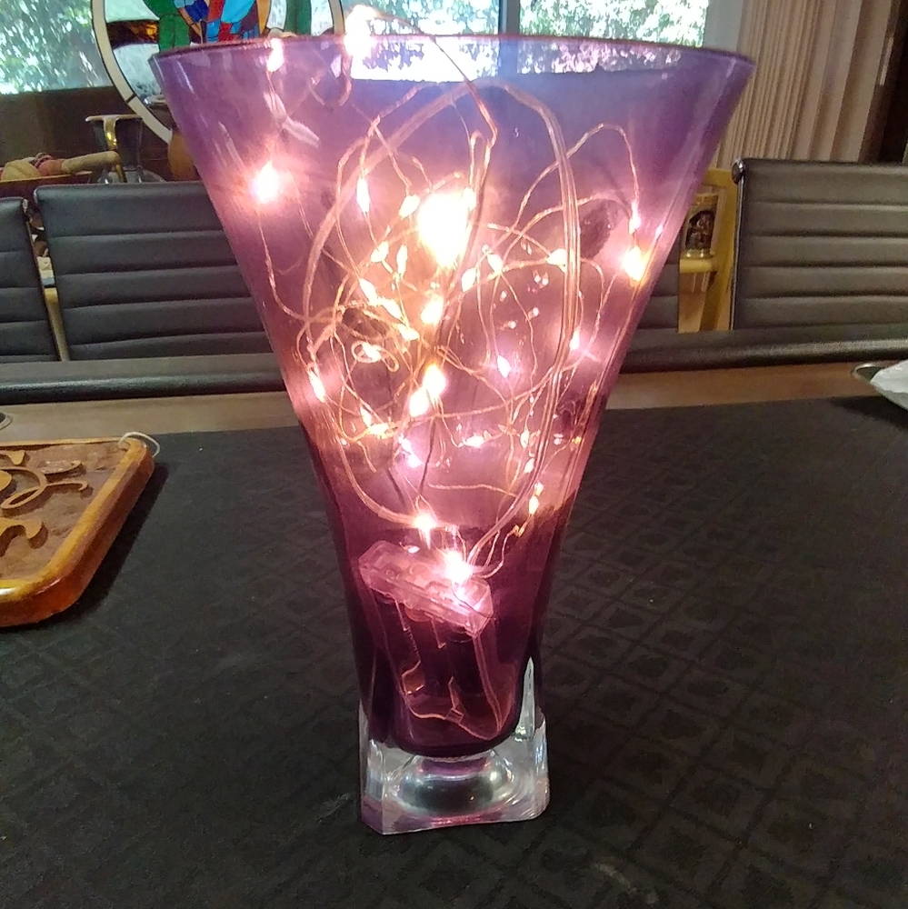 Purple Glass Vase